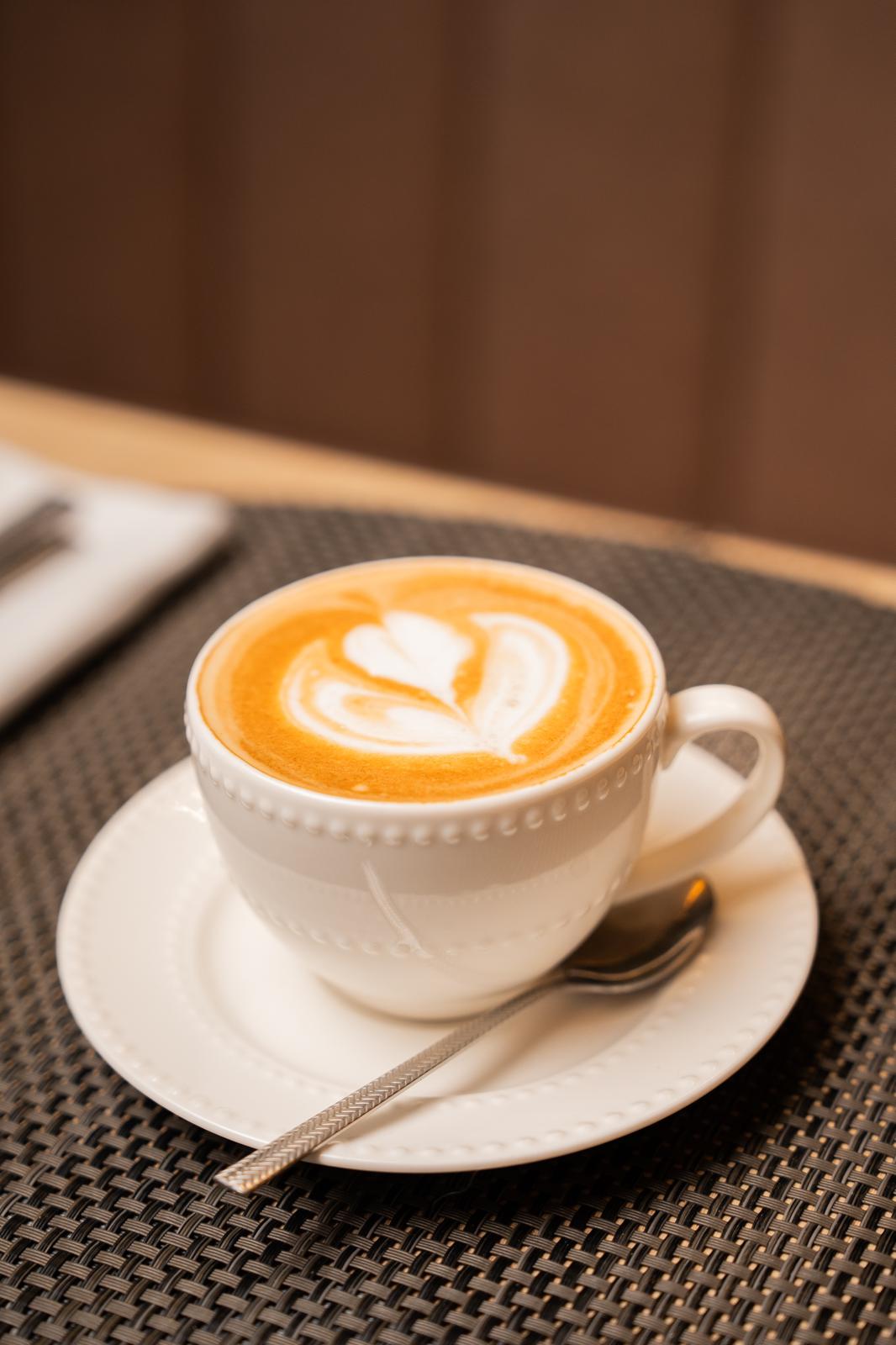 Café premium com latte art